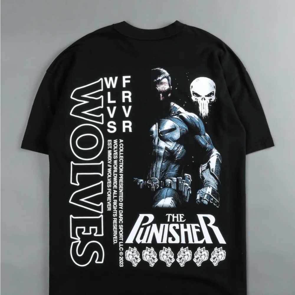 DARC SPORT X PUNISHER SHADOWS Premium Oversized Tee Size LARGE SOLD OUT